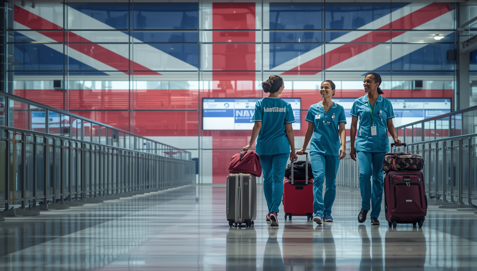 International care workers supporting UK social care